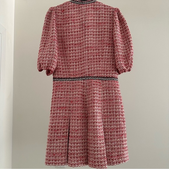 MAJE Renetia Tweed Puff-Sleeve Mini Dress - Picture 10 of 13